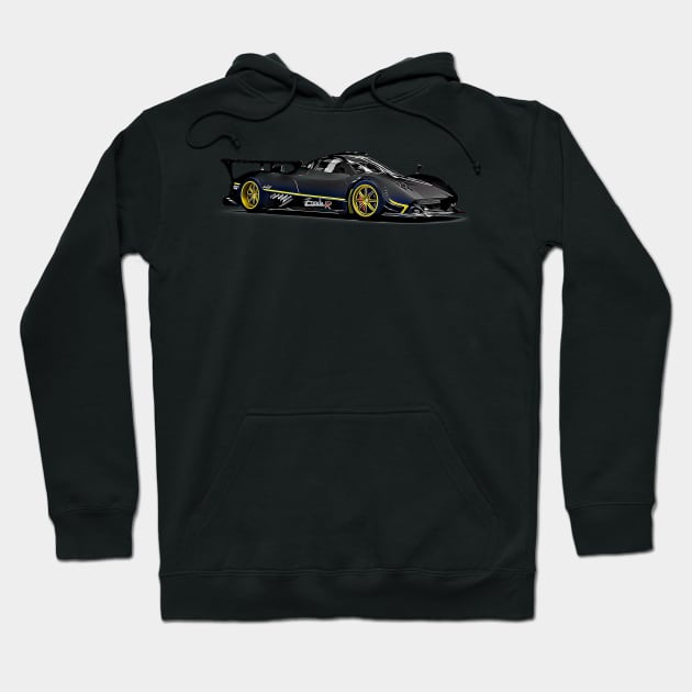 Racer animation black hoodie online